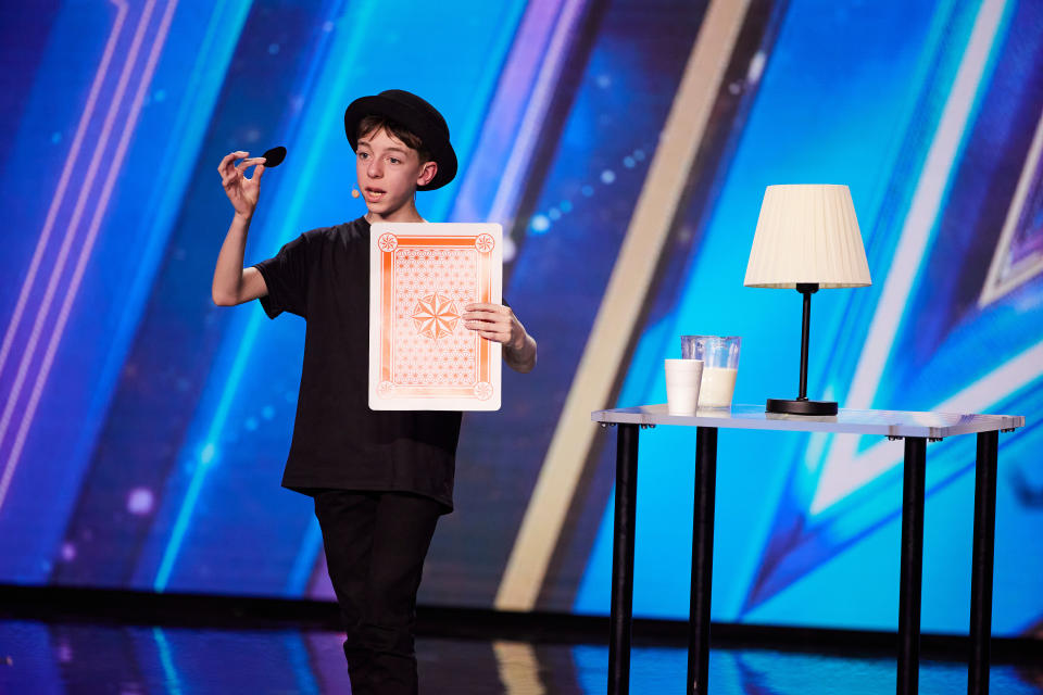 Teenage magician Cillian O'Connor told how magic had helped him overcome autism. (ITV)