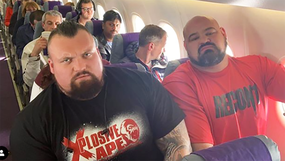 Eddie Hall and Brian Shaw. Image: Instagram