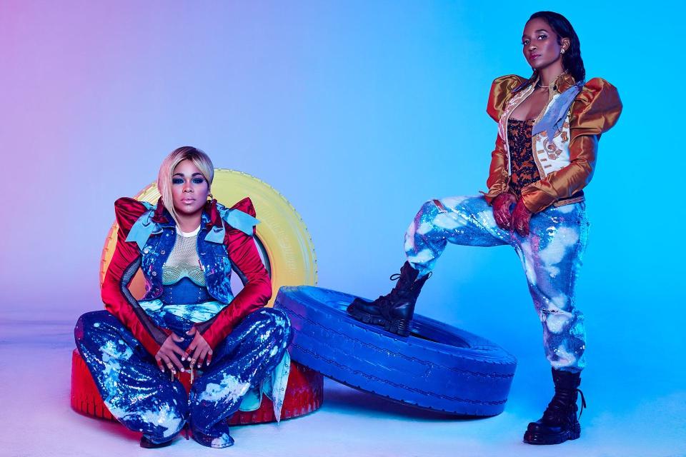 Even 30 years after their debut, TLC (Tionne "T-Boz" Watkins, left, and Rozonda "Chilli Thomas) still cut a fierce figure.