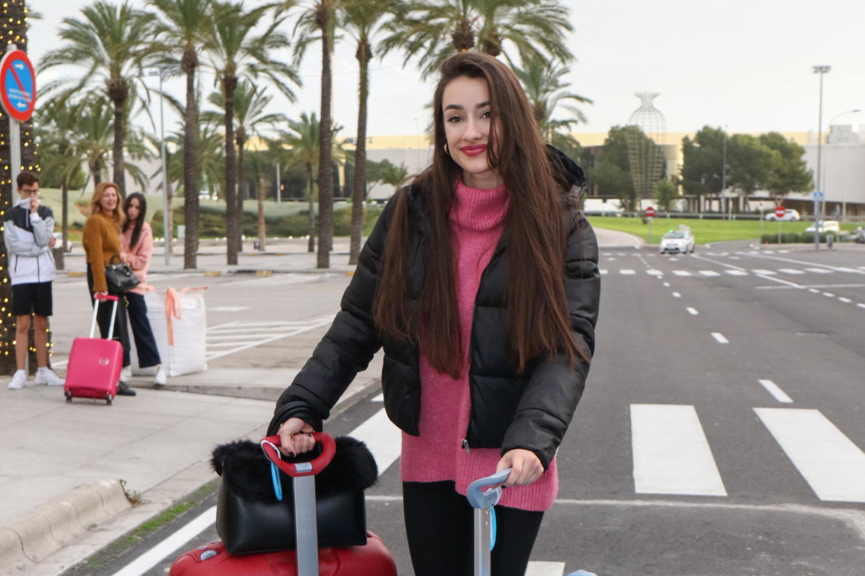 PALMA DE MALLORCA, SPAIN - DECEMBER 21: Adara Molinero arrives to Palma de Mallorca on December 21, 2019 in Palma de Mallorca, Spain. (Photo by Europa Press Entertainment/Europa Press via Getty Images)
