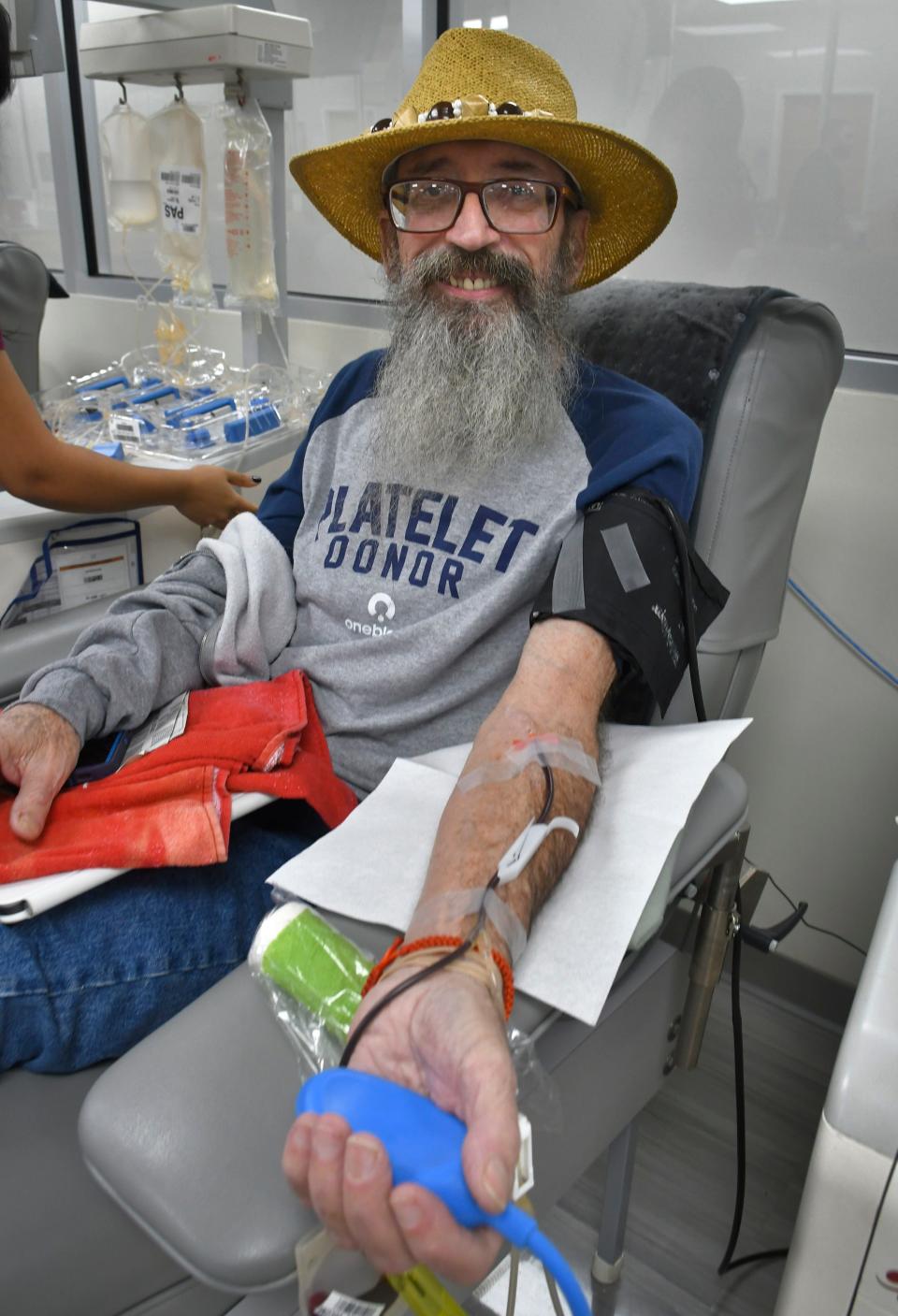 Bill Lundell of Indian Harbour Beach has now given 150 gallons of blood over the last 37 years. He reached that milestone at the OneBlood location on 789 Babcock St., in NASA Plaza in Melbourne, near Makotos Japanese Steakhouse.