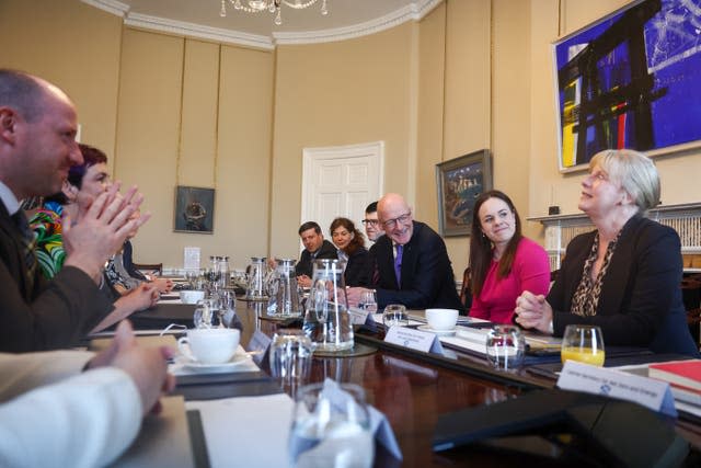 John Swinney’s first cabinet meeting