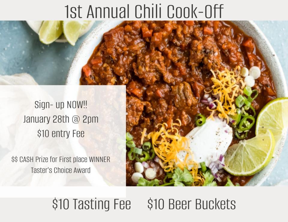 Walthers Twin Tavern is hosting a Chili Cook-Off on Jan. 28.