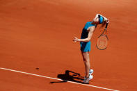 Tennis - French Open - Roland Garros, Paris, France - May 27, 2018 Ukraine's Elina Svitolina in action during her first round match against Australia's Ajla Tomljanovic REUTERS/Christian Hartmann