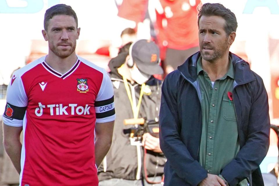 Ryan Reynolds and Ben Tozer (Peter Byrne/PA) (PA Archive)