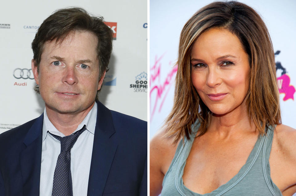 Michael J. Fox and Jeniffer Grey