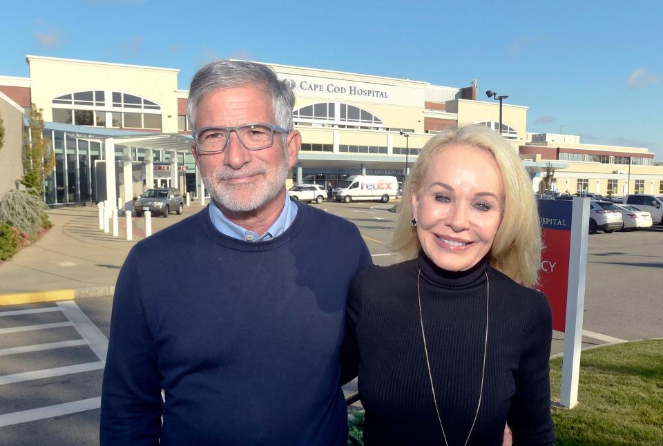 Peter and Pam Barbey of Hyannisport donated $10 million from the Edwin Barbey Charitable Trust to Cape Cod Hospital, the largest such gift in the hospital's history.