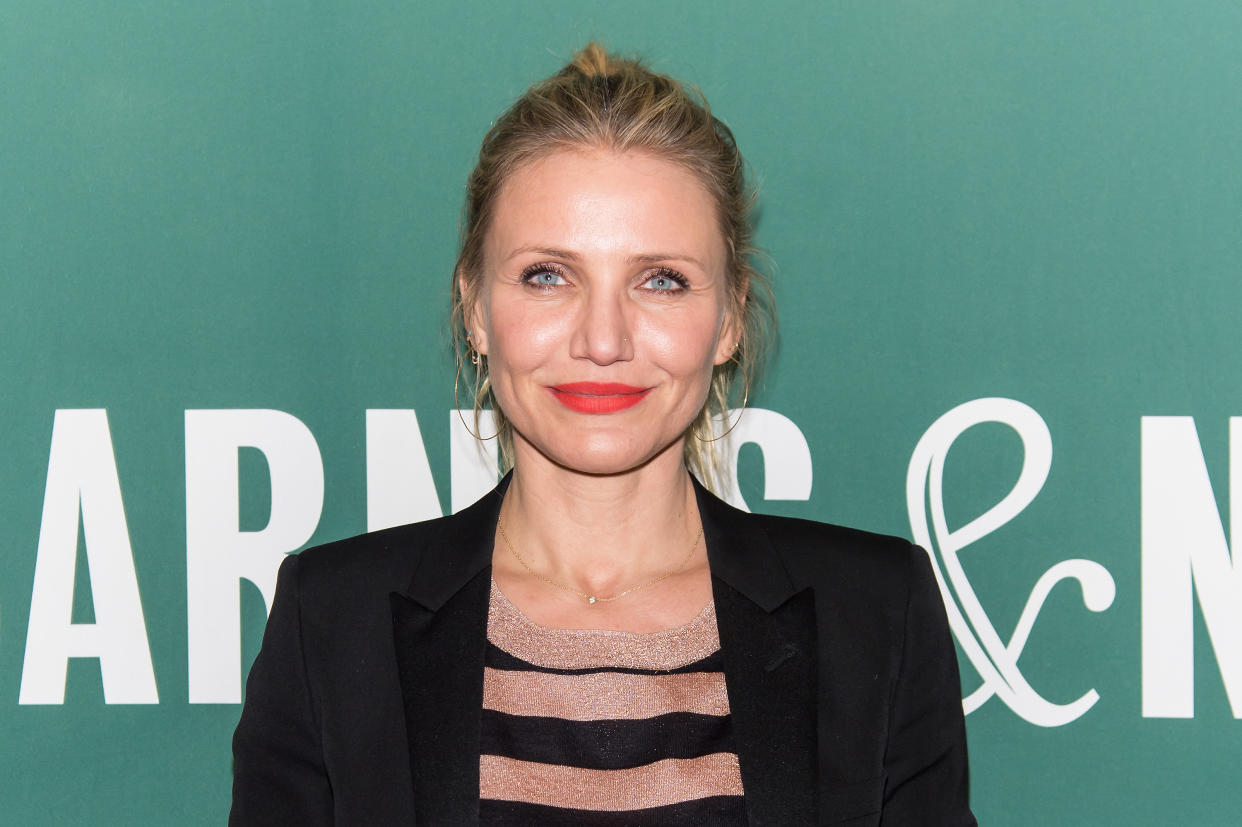NEW YORK, NEW YORK - APRIL 06:  Actress Cameron Diaz attends her book signing for 'The Longevity Book: The Science of Aging, the Biology of Strength, and the Privilege of Time' at Barnes & Noble Union Square on April 6, 2016 in New York City.  (Photo by Gilbert Carrasquillo/FilmMagic)