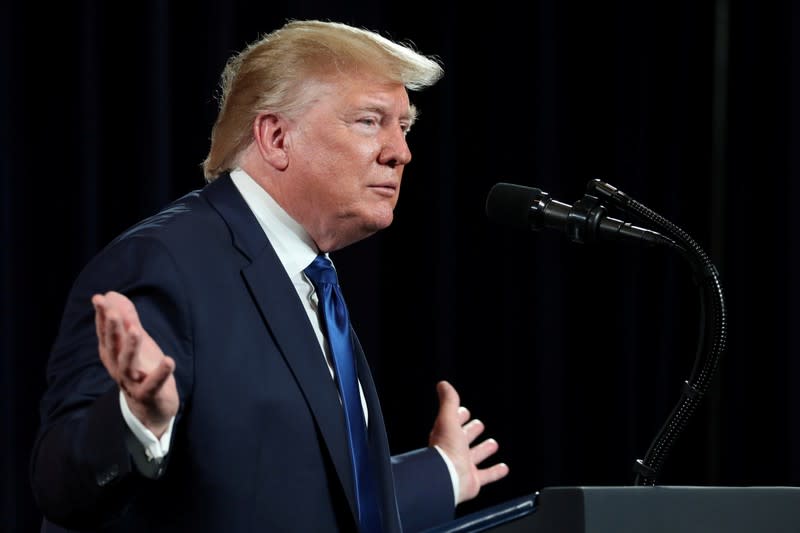 FILE PHOTO: U.S. President Trump holds a rally with African-American supporters in Atlanta, Georgia