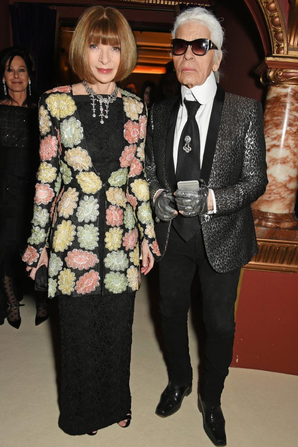 Anna Wintour and Karl Lagerfeld in 2015 (Dave Benett)