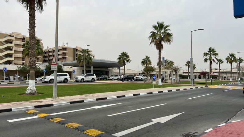 Exterior of the Hamad General Hospital in Dohas