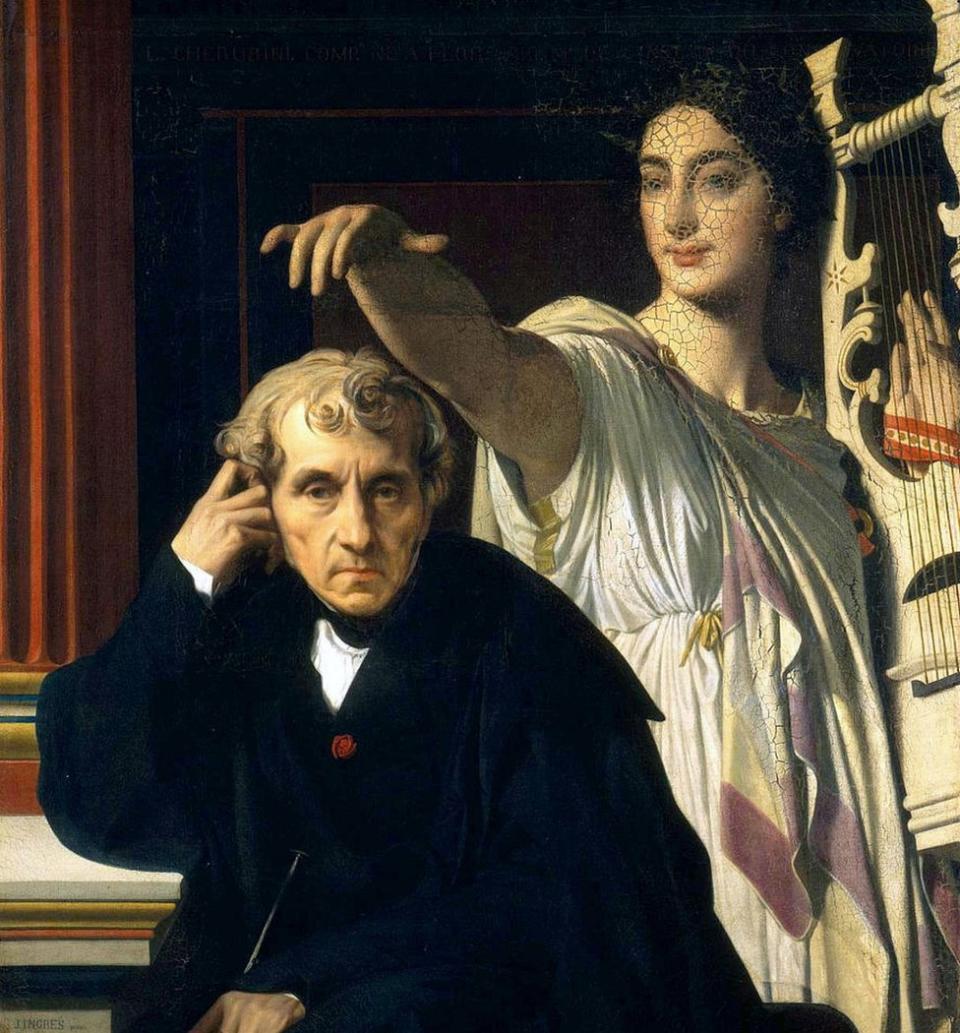 Luigi Cherubini y la musa de la poesía lírica, 1842. Museo del Louvre, París.