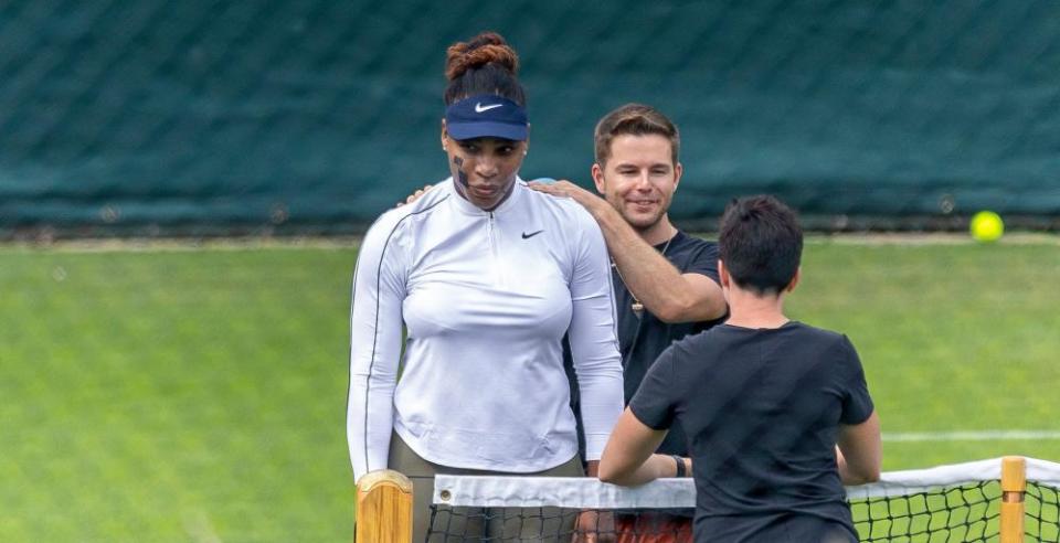 Serena Williams at Wimbledon on Thursday