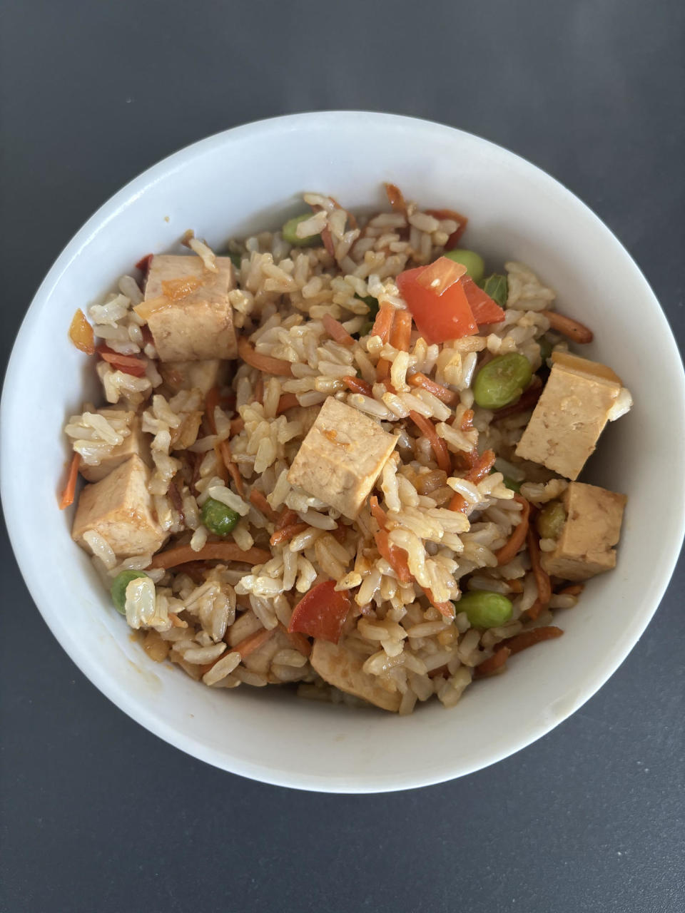 Tofu fried rice. (Natalie Rizzo)