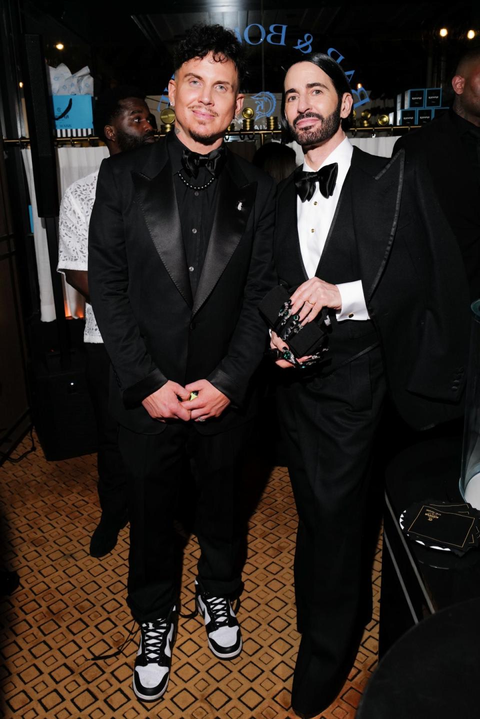 Charly Defrancesco and Marc Jacobs at Burberry’s after party (Sansho Scott/BFA.com)