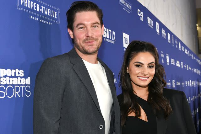 <p>Rodin Eckenroth/Getty</p> Craig Conover and Paige DeSorbo at the Sports Illustrated Super Bowl Party in L.A. in Feb. 2022.