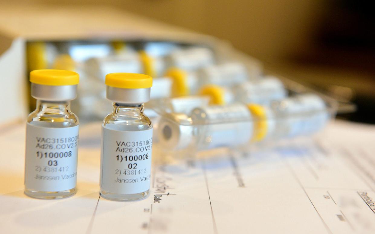 The Johnson & Johnson vaccine can be stored long-term at standard fridge temperatures, which 'offers logistical and practical advantages' - Johnson & Johnson/Handout/via Reuters