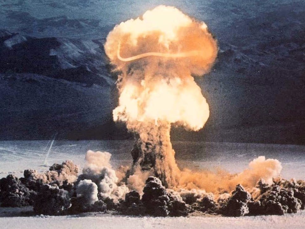 nuclear weapons blast explosion test operation plumbbob priscilla