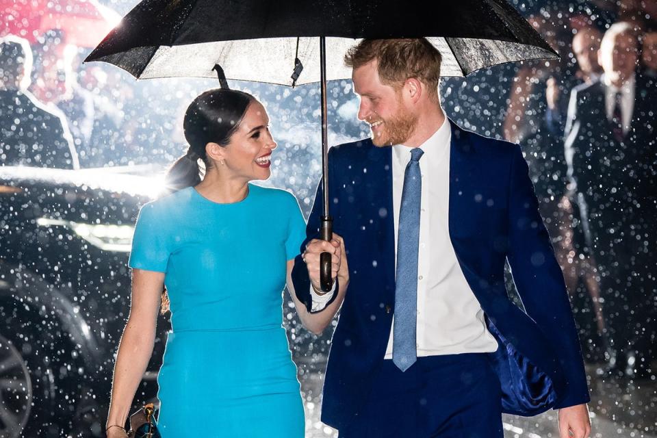 Prince Harry, Duke of Sussex and Meghan, Duchess of Sussex attend The Endeavour Fund Awards at Mansion House (Samir Hussein/WireImage)