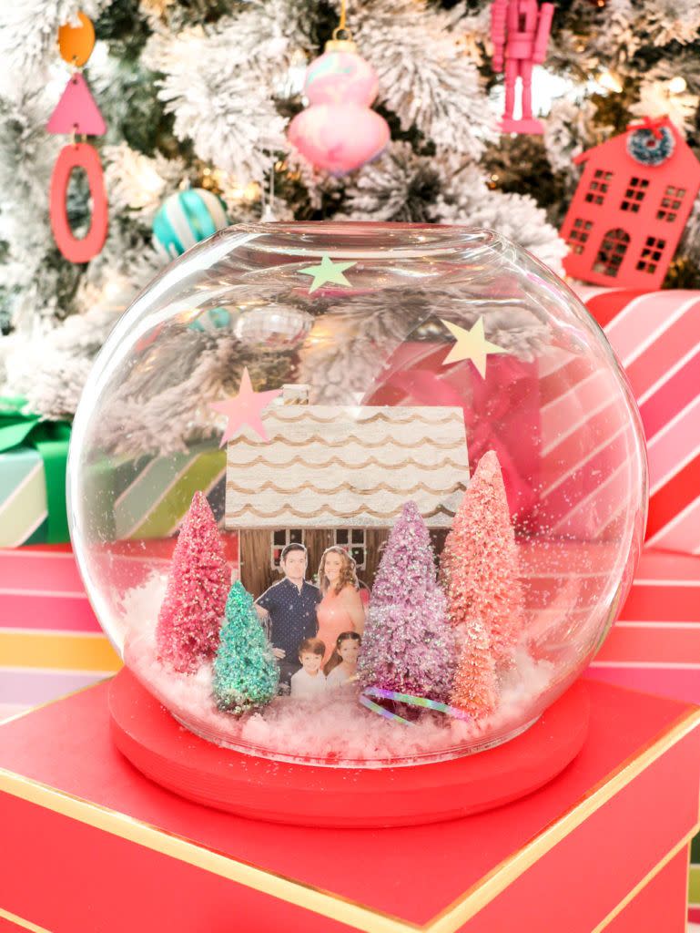 Family Photo Snow Globe