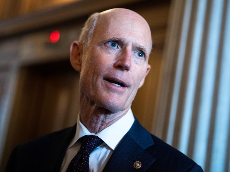 Sen. Rick Scott of Florida at the Capitol in May.