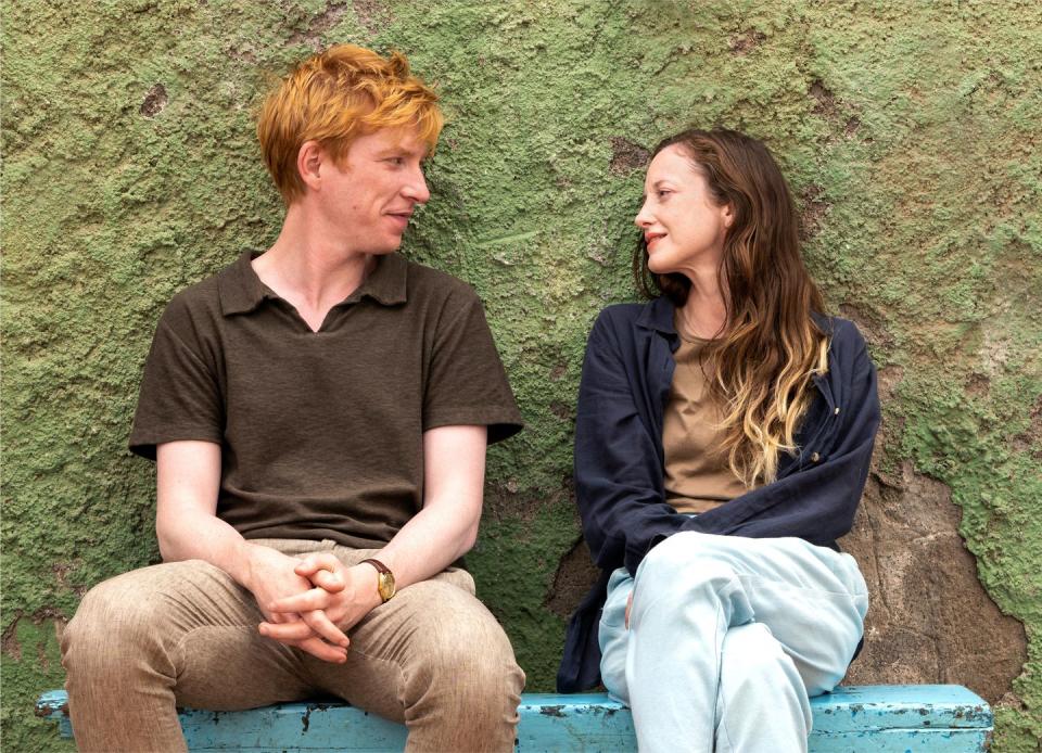 domhnall gleeson, andrea riseborough, alice jack