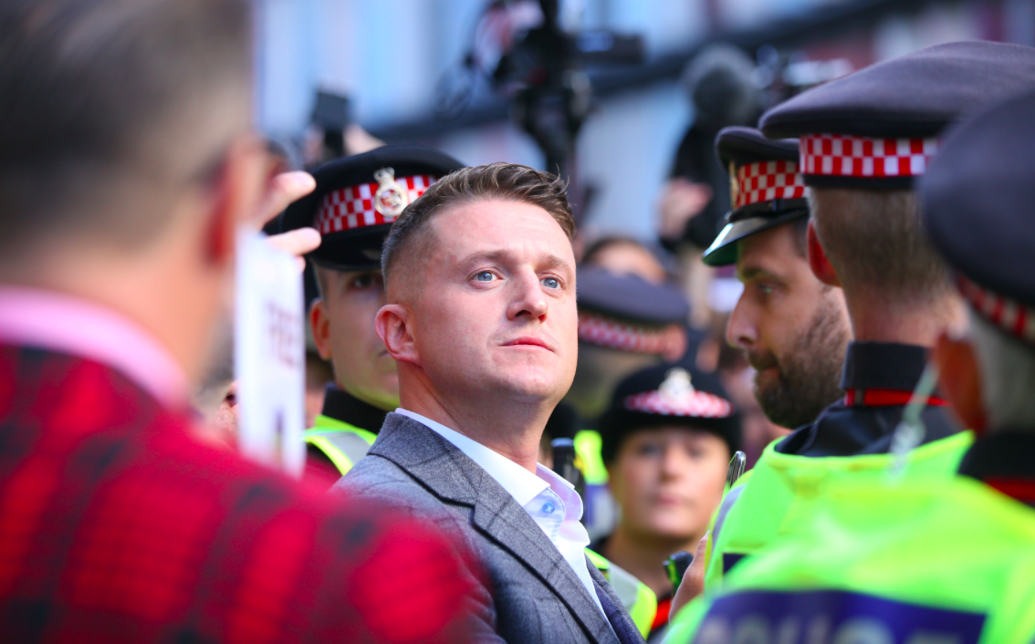 <em>Tommy Robinson is back in court for a fresh contempt hearing (PA)</em>