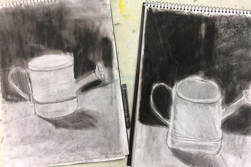 Charcoal drawings