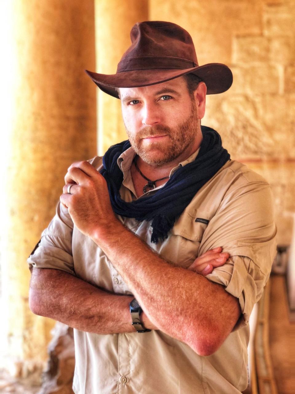 Josh Gates brings his tales to the Des Moines Civic Center on Sunday.