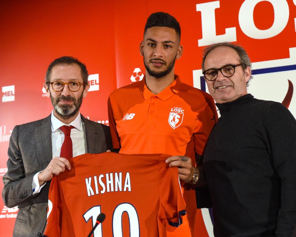 Luis Campos (right) is currently at Ligue 1 club Lille