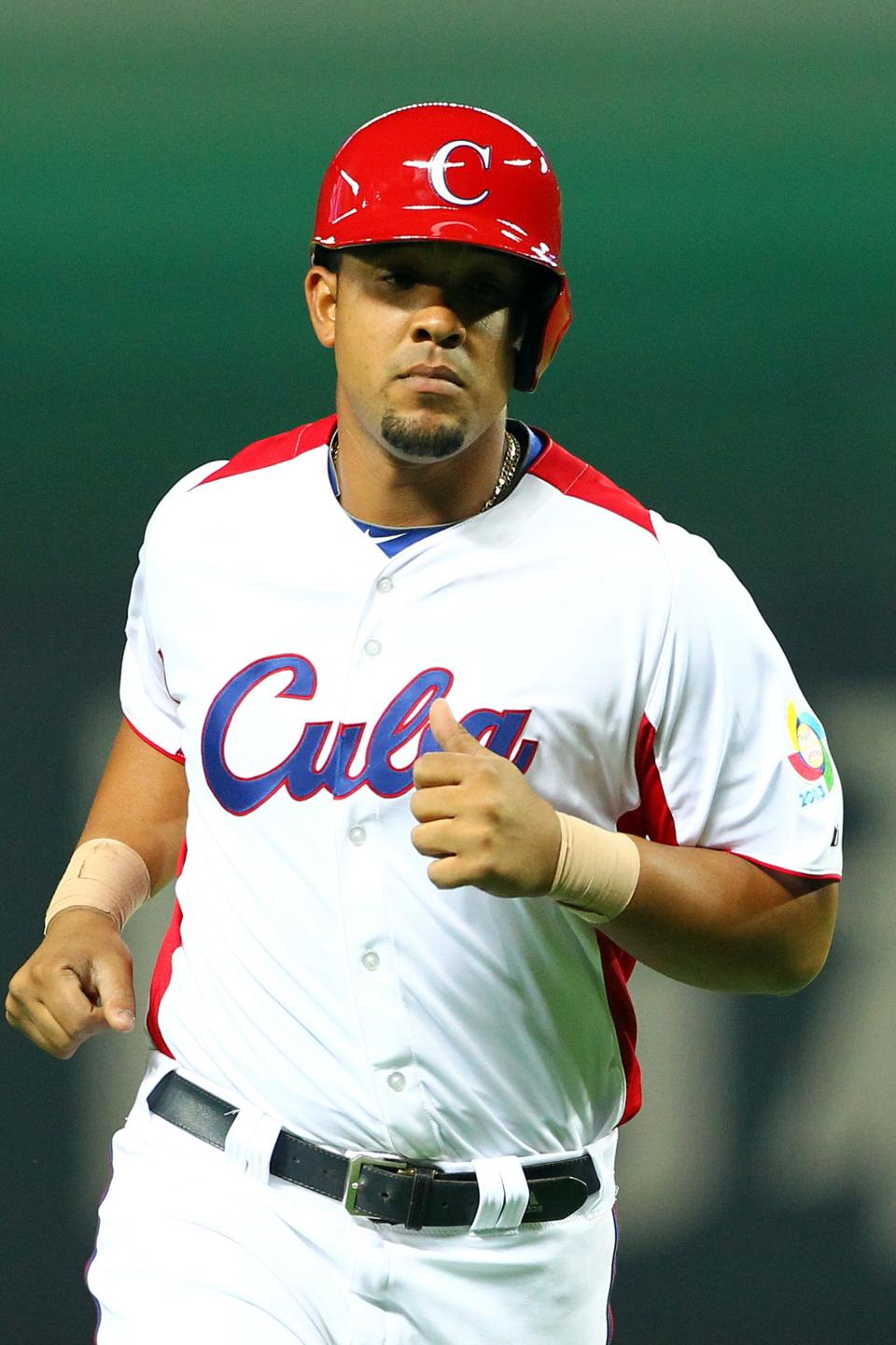 White Sox first baseman Jose Abreu played for Cuba in the 2013 World Baseball Classic before he defected to the United States.