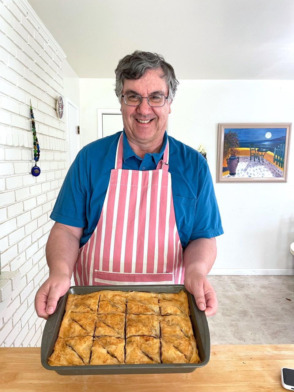 Anneta's dad with his baklava