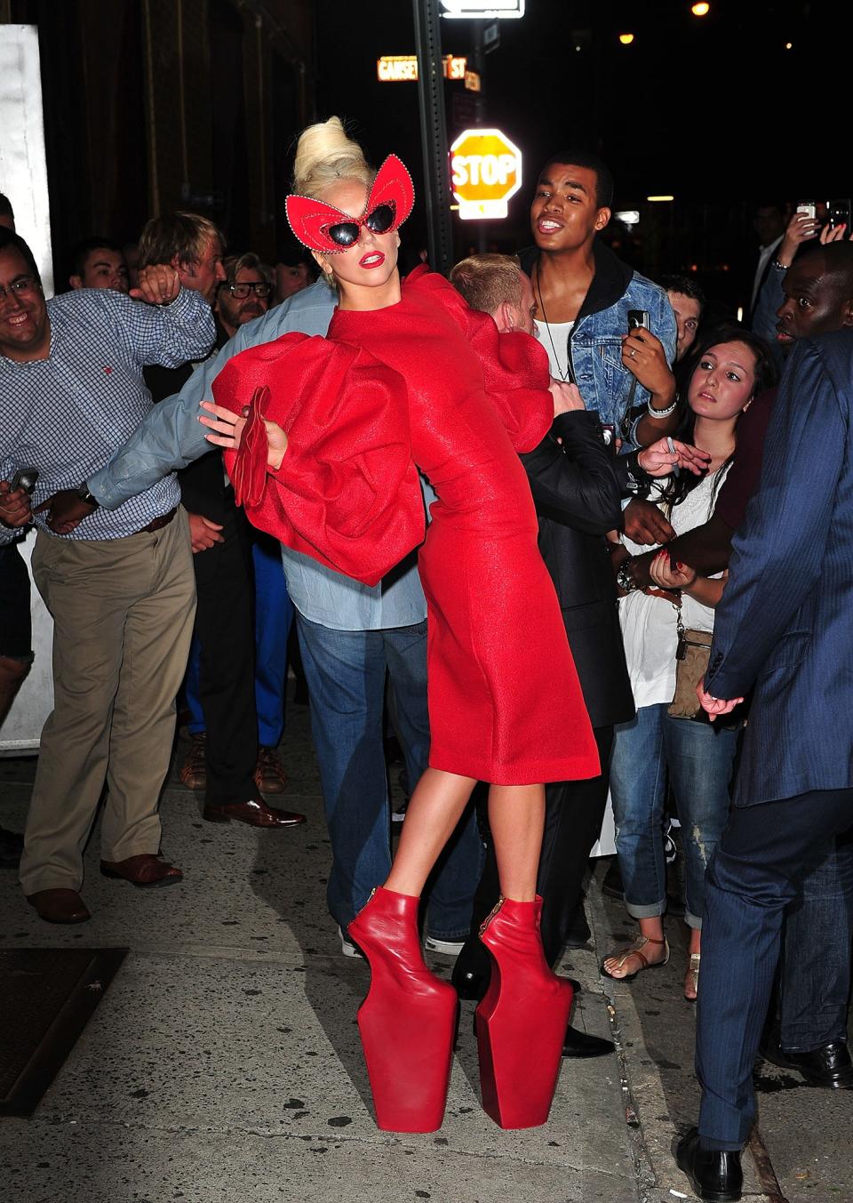 Queen of the death defying heel, no one does footwear quite like Gaga.