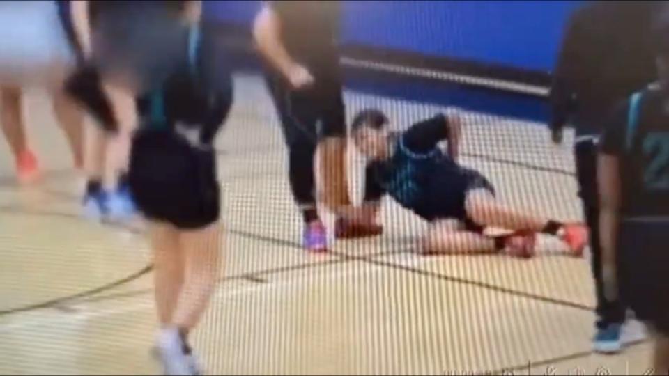 A trans athlete injured 3 girls before half time causing the team to foreit during a February basketball game in Massachusetts. Riley Gines/ X