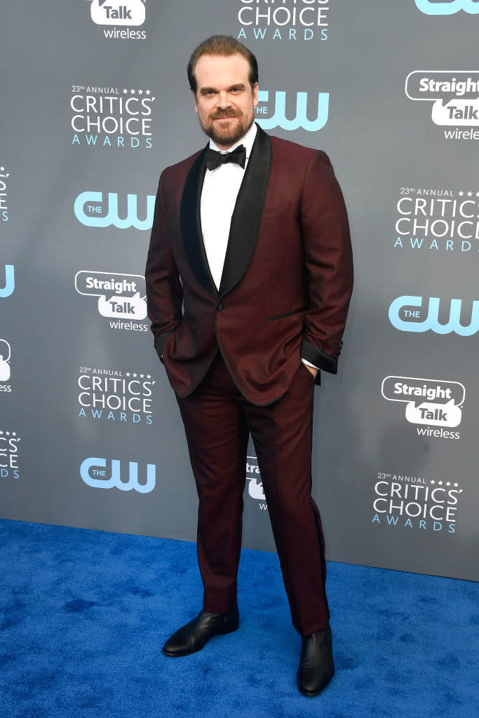 David Harbour attends The 23rd Annual Critics' Choice Awards