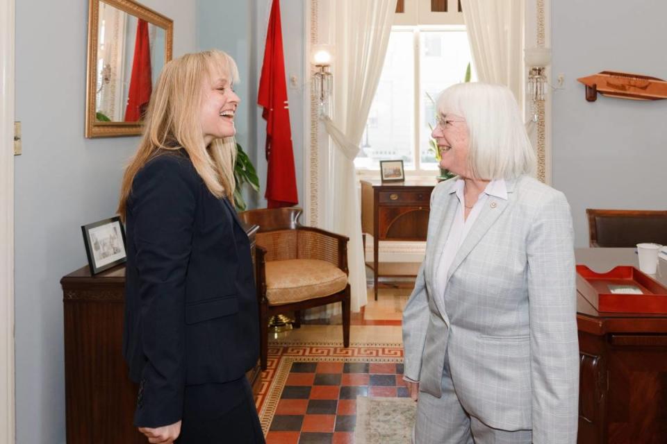 Sen. Patty Murray, D-Wash., (right) recommended Rebecca Pennell, a former Richland resident and Washington Court of Appeals judge, to become an Eastern Washington federal judge.