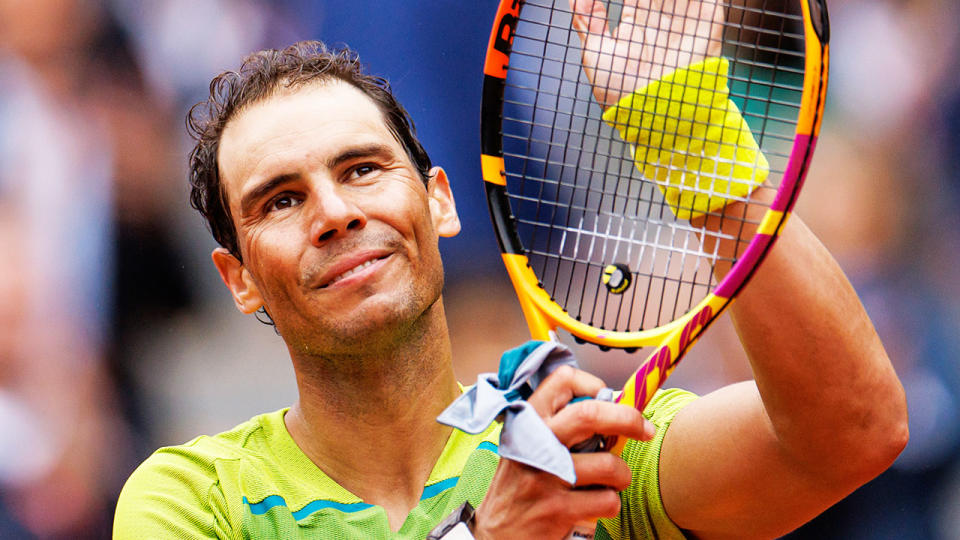 Rafa Nadal's 106th win at Roland Garros saw him break a grand slam record that Roger Federer held. Pic: Getty