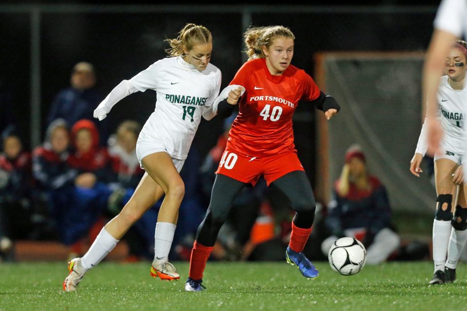 Mollyana McGuire, of Portsmouth girls soccer, last year scored 12 goals (second highest total on team) and had four assists and was chosen Division 2 first team.