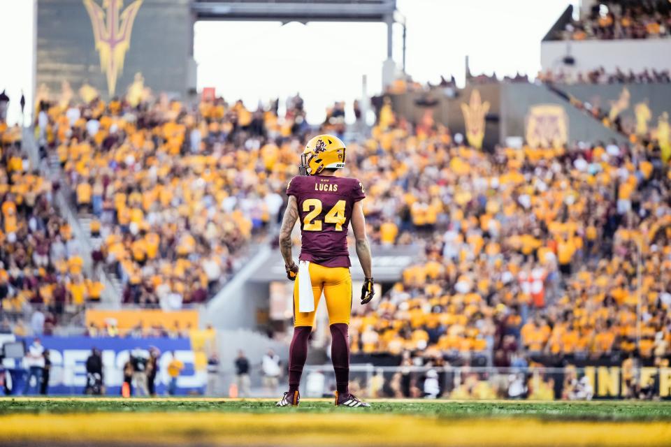 Arizona State cornerback Chase Lucas was the Detroit Lions' seventh-round pick (No. 237 overall) in the 2022 NFL draft on Saturday, April 30, 2022.