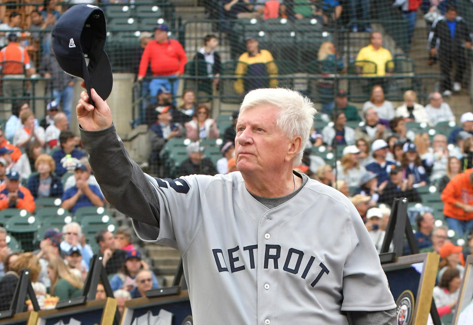 Longtime Tigers broadcaster and former catcher Jim Price, seen here in 2018, died on Monday night. He was 81. (Getty Images)