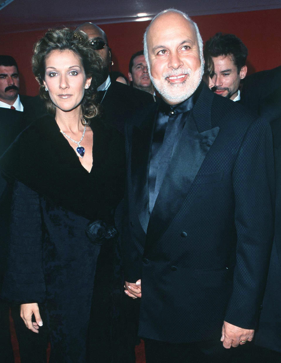 Celine Dion and Rene Angelil at 1998 Oscars (SGranitz / WireImage)