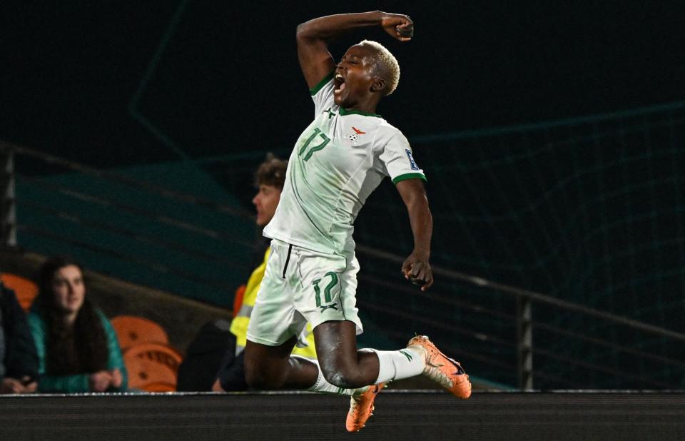 <span>Racheal Kundananji, pictured at the 2023 Women's World Cup: ‘To get good things, you have to face a lot of challenges.’</span><span>Photograph: Saeed Khan/AFP/Getty Images</span>