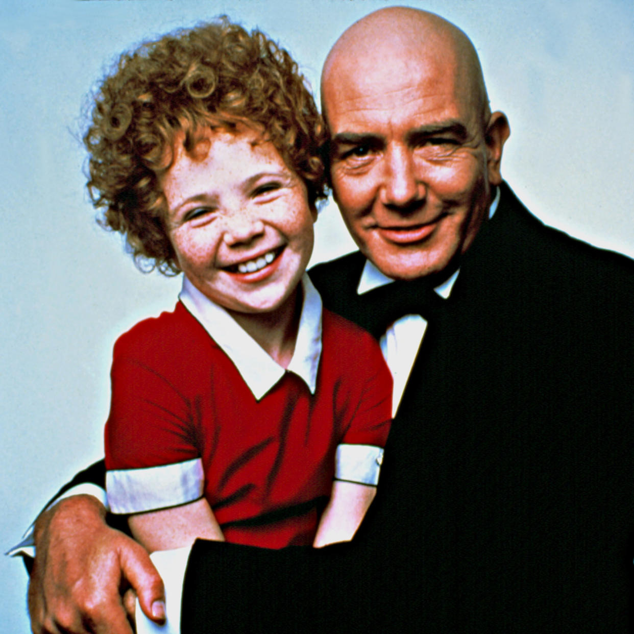 ANNIE, Aileen Quinn, Albert Finney, 1982. (Everett Collection)