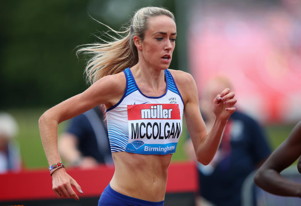 Eilish McCogan during the Muller Grand Prix Birmingham meeting at Alexander Stadium. (Credit: Getty Images)