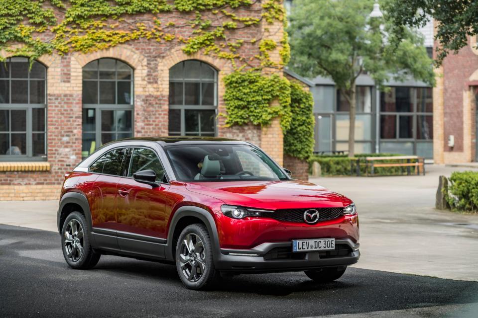 Das SUV MX-30 ist derzeit das einzige vollelektrische Modell von Mazda.