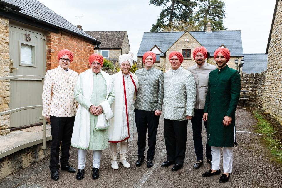 Friday night, we gave our guests the option to wear either cocktail or Indian attire. It meant so much to me that Charlie’s family went the traditional route. Don’t they look handsome?