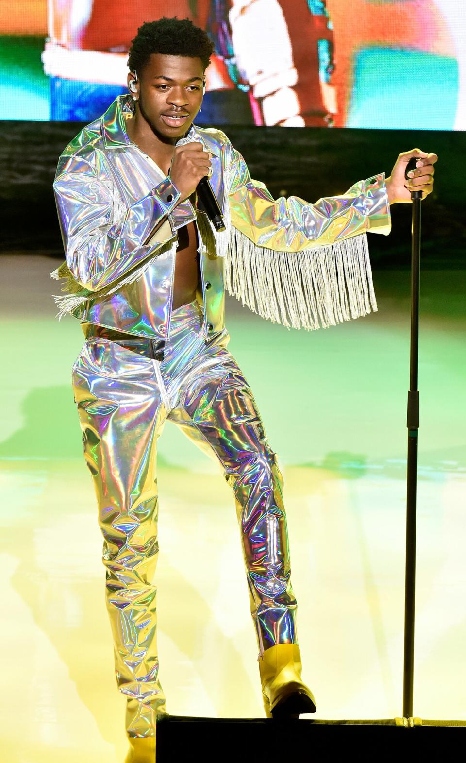 Lil Nas X performs on stage during Internet Live By BuzzFeed at Webster Hall on July 25, 2019 in New York City. (Photo by Eugene Gologursky/Getty Images for BuzzFeed)