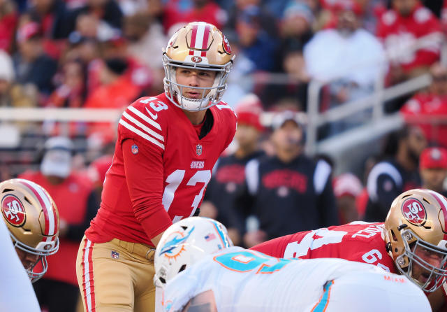 49ers QB Brock Purdy stats inside 10-yard line