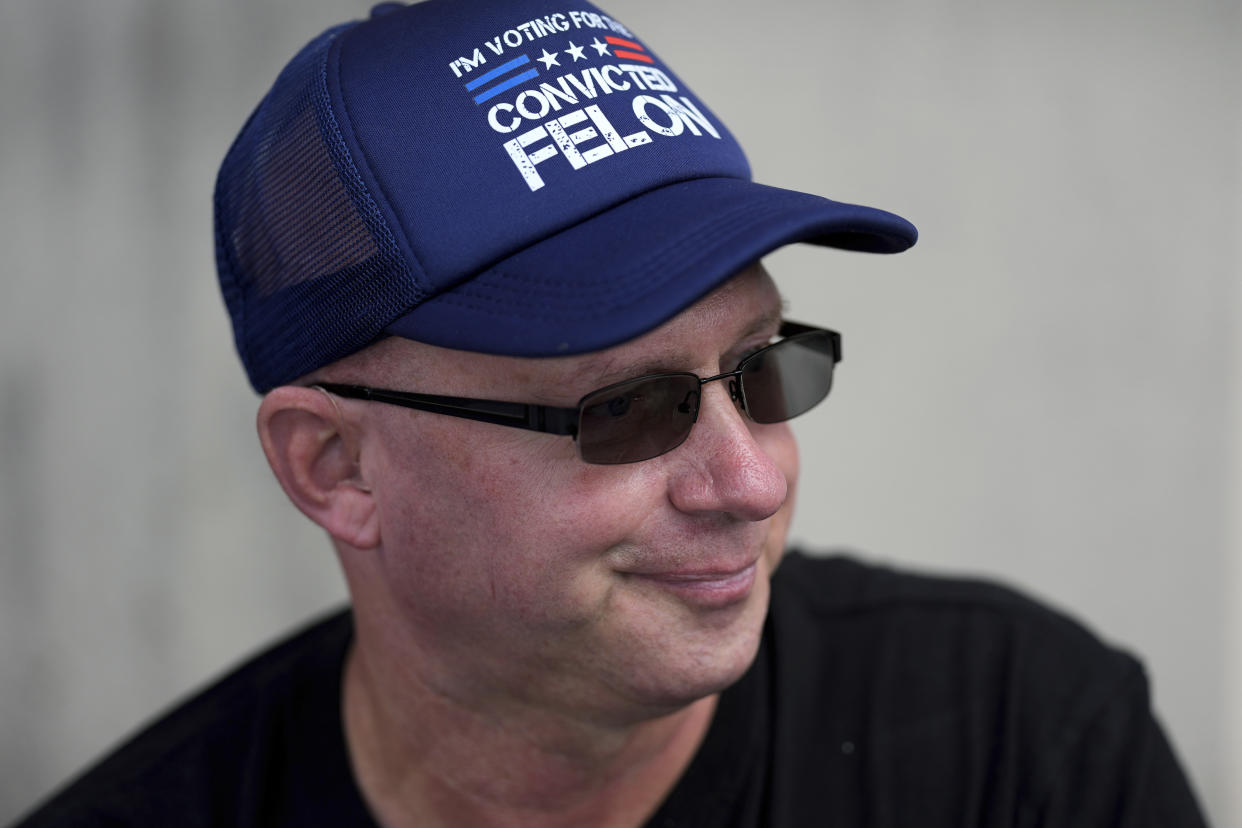 Joseph Wiederien speaks during an interview with The Associated Press, Friday, Sept. 6, 2024, in Des Moines, Iowa. (AP Photo/Charlie Neibergall)