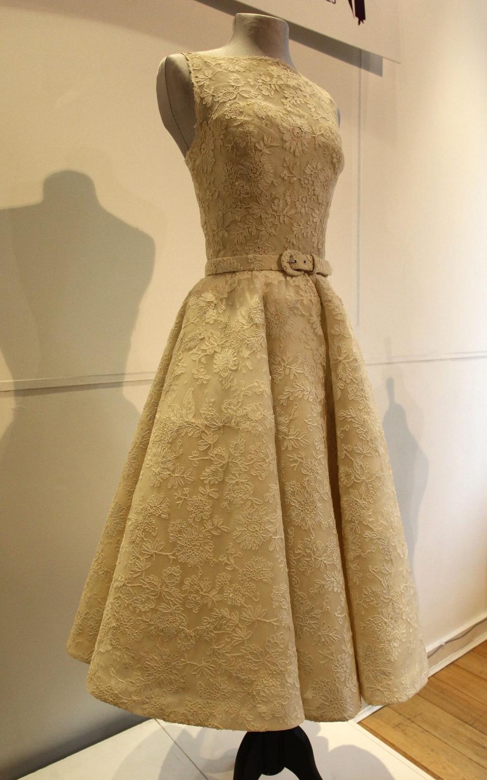 Audrey Hepburn's dress on display in London - WireImage